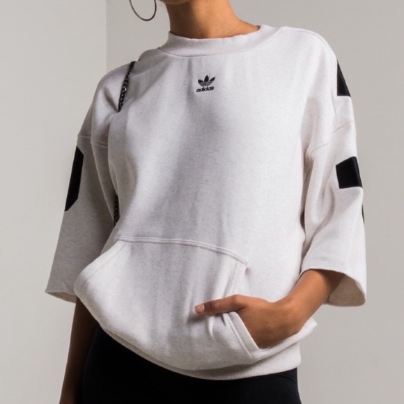 adidas short sweatshirt